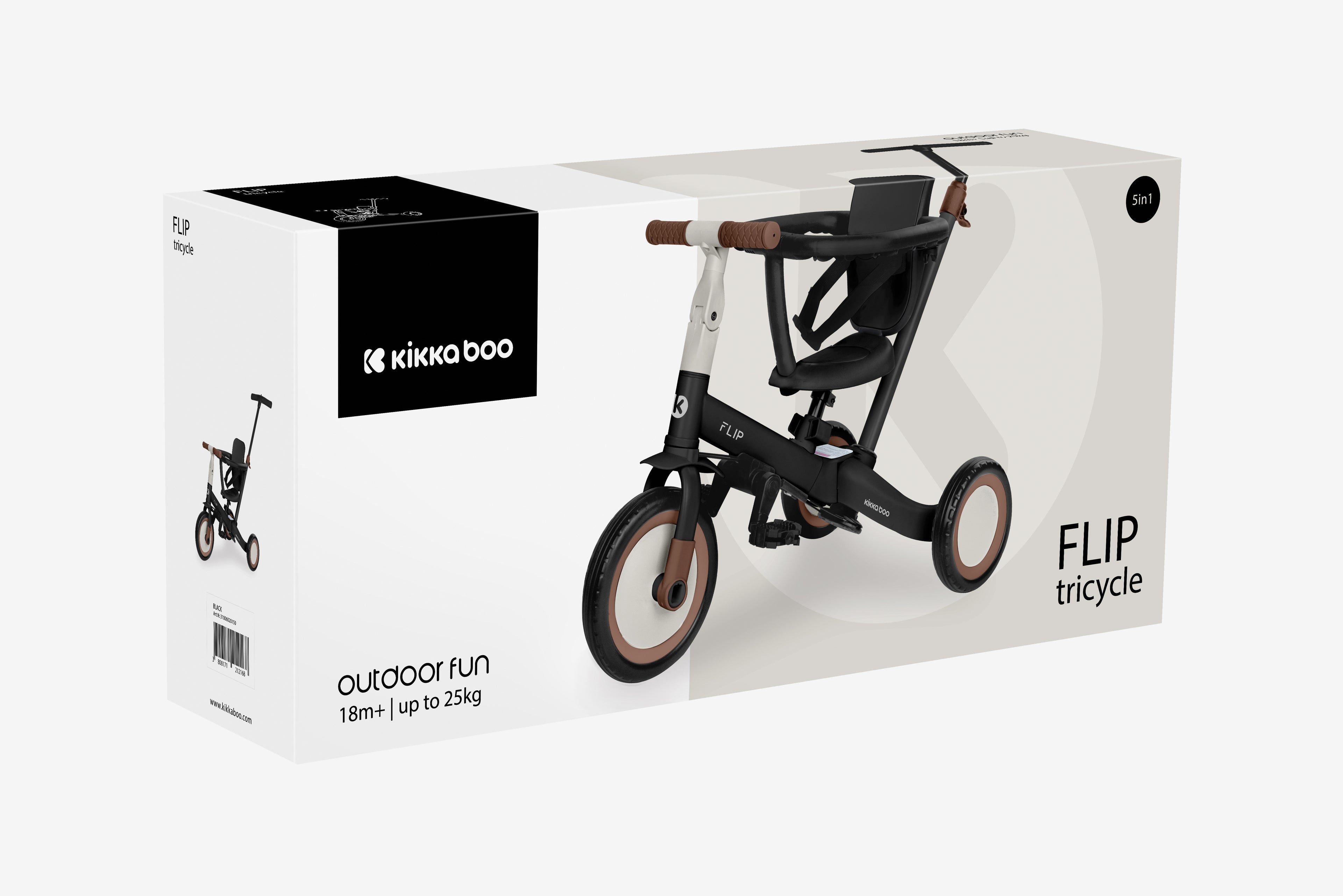 Триколка 5в1 Flip Black by Kikkaboo