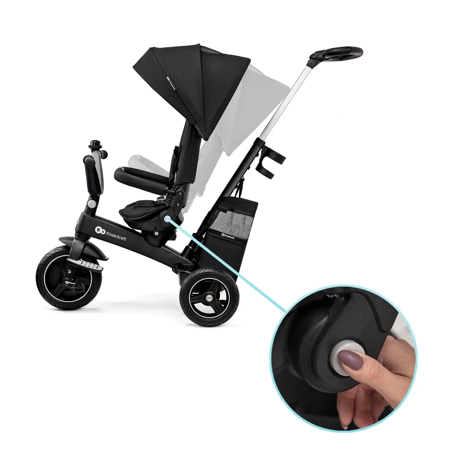 KinderKraft EASYTWIST черна триколка KREASY00BLK0000 by KinderKraft