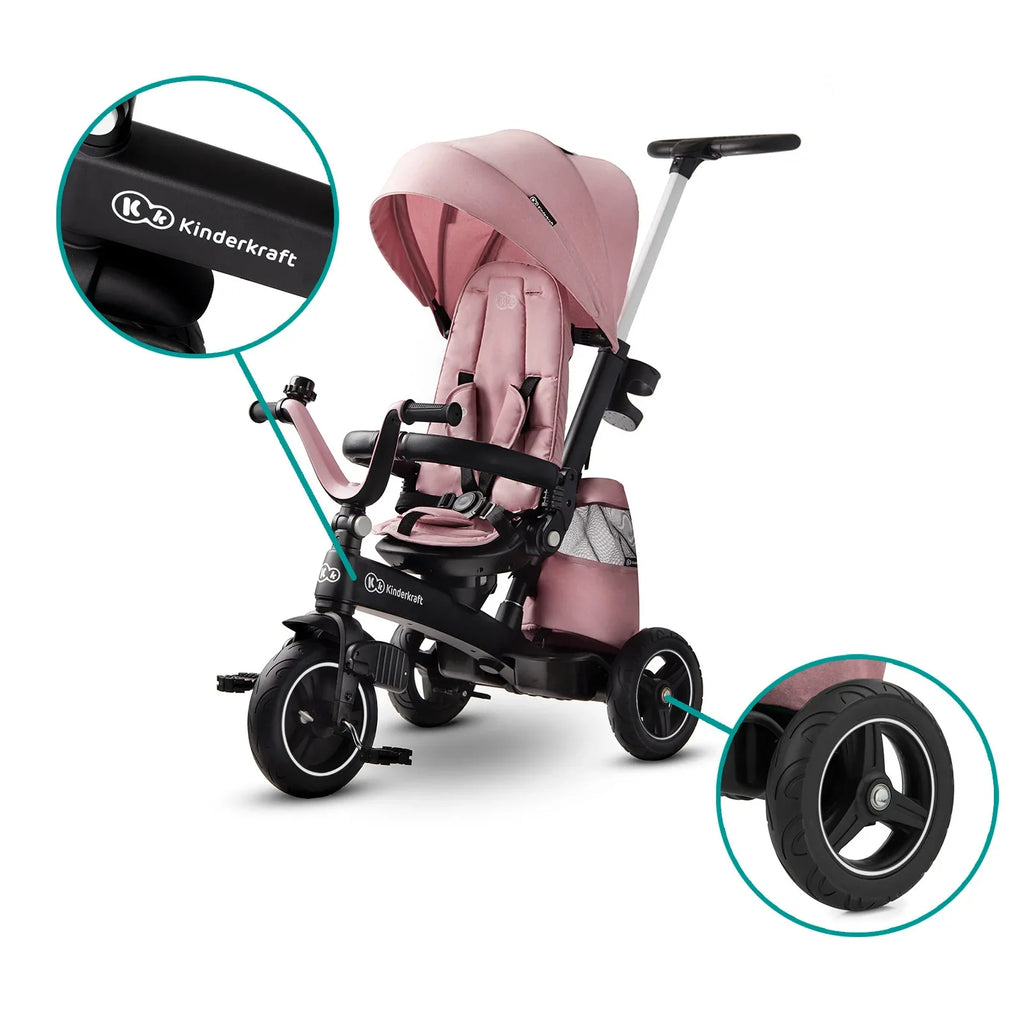 KinderKraft EASYTWIST розова триколка KKRETWIPNK by KinderKraft