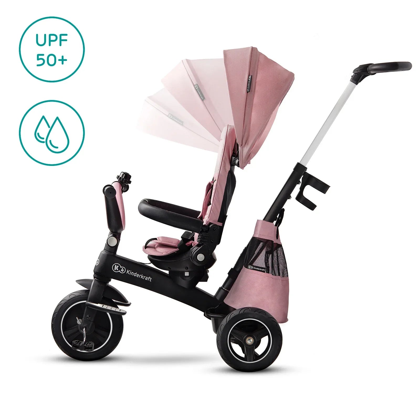 KinderKraft EASYTWIST розова триколка KKRETWIPNK by KinderKraft