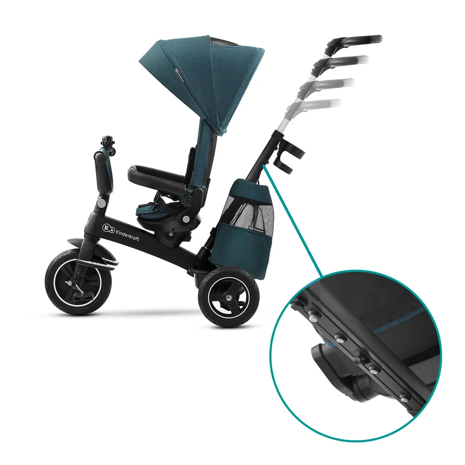 KinderKraft EASYTWIST зелена триколка KKRETWIGRE by KinderKraft