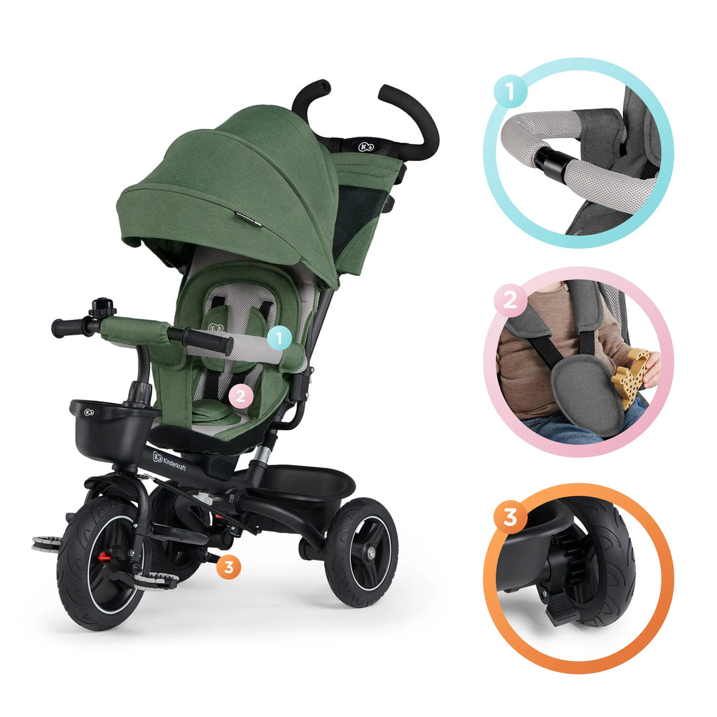 Kinderkraft SPINSTEP триколка зелена KRSPST00GRE by KinderKraft