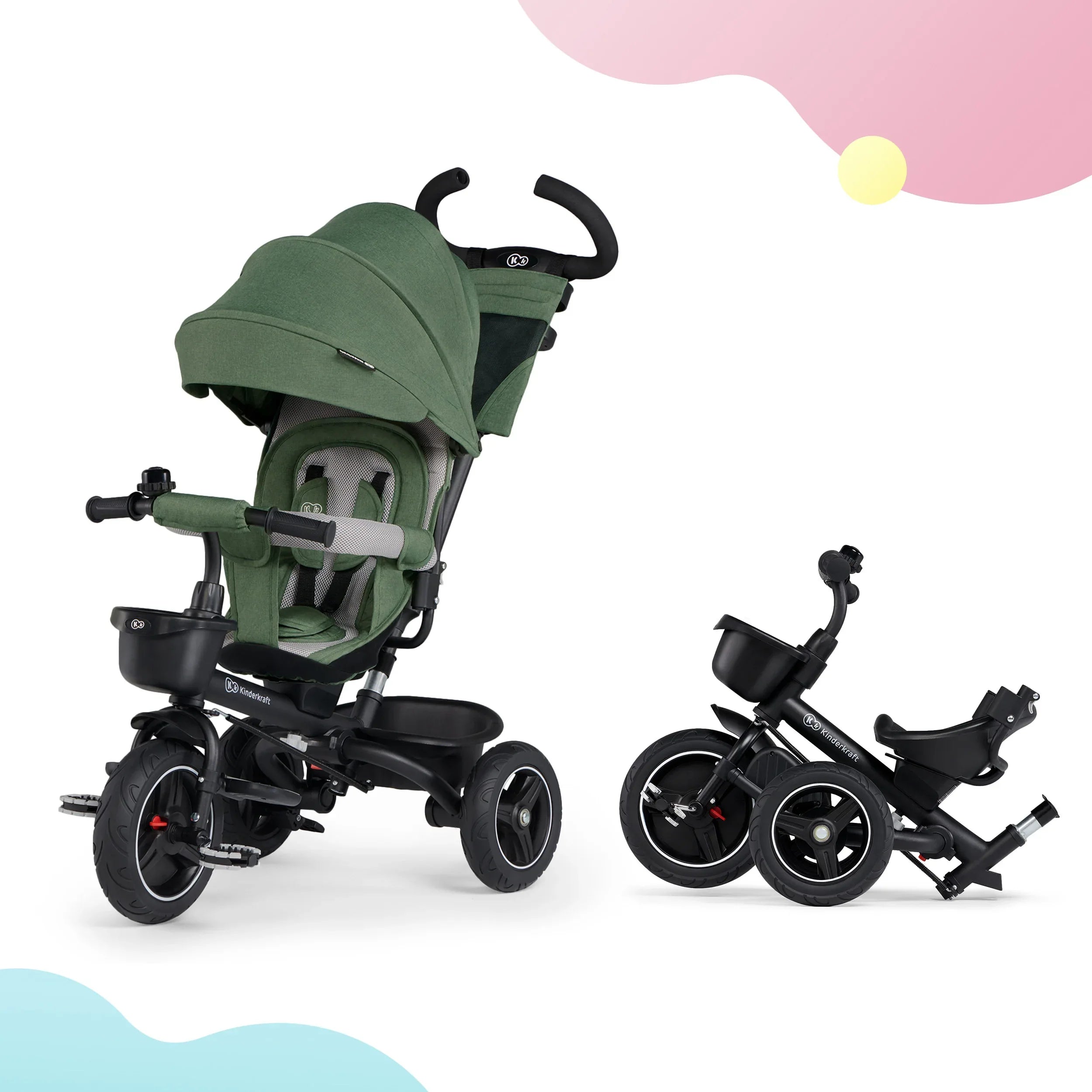Kinderkraft SPINSTEP триколка зелена KRSPST00GRE by KinderKraft