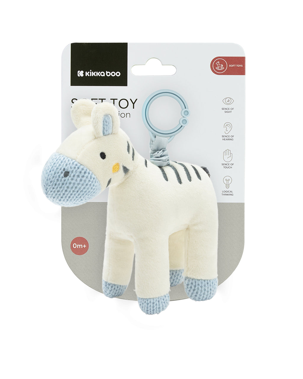 Играчка с трептене Stripy Friends by Kikkaboo