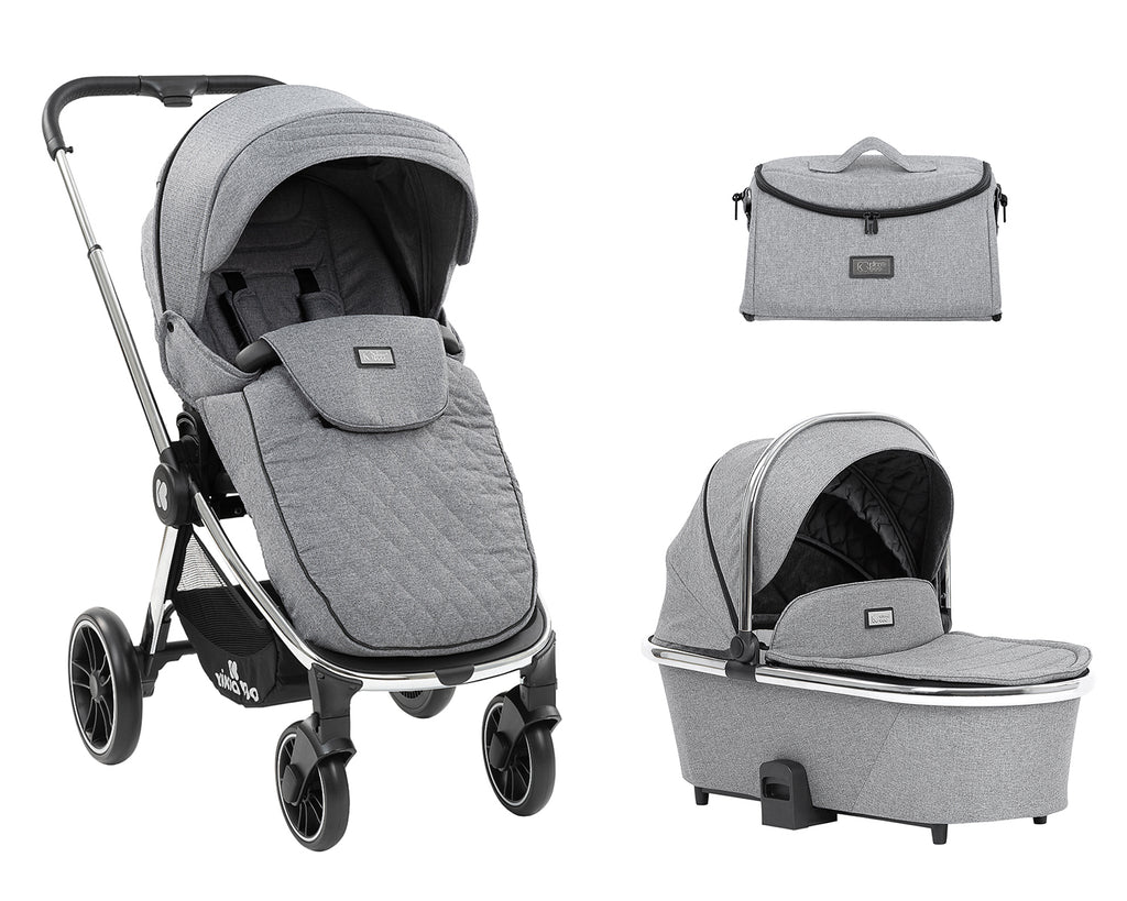 Комбинирана количка 2в1 Vicenza Premium Grey by Kikkaboo
