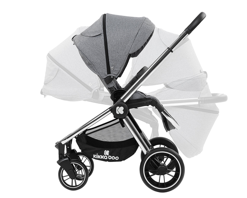 Комбинирана количка 2в1 Vicenza Premium Grey by Kikkaboo