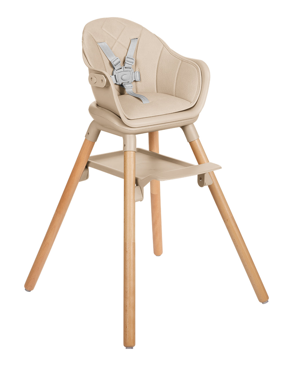 Стол за хранене 6в1 Woody Beige 2024 by Kikkaboo