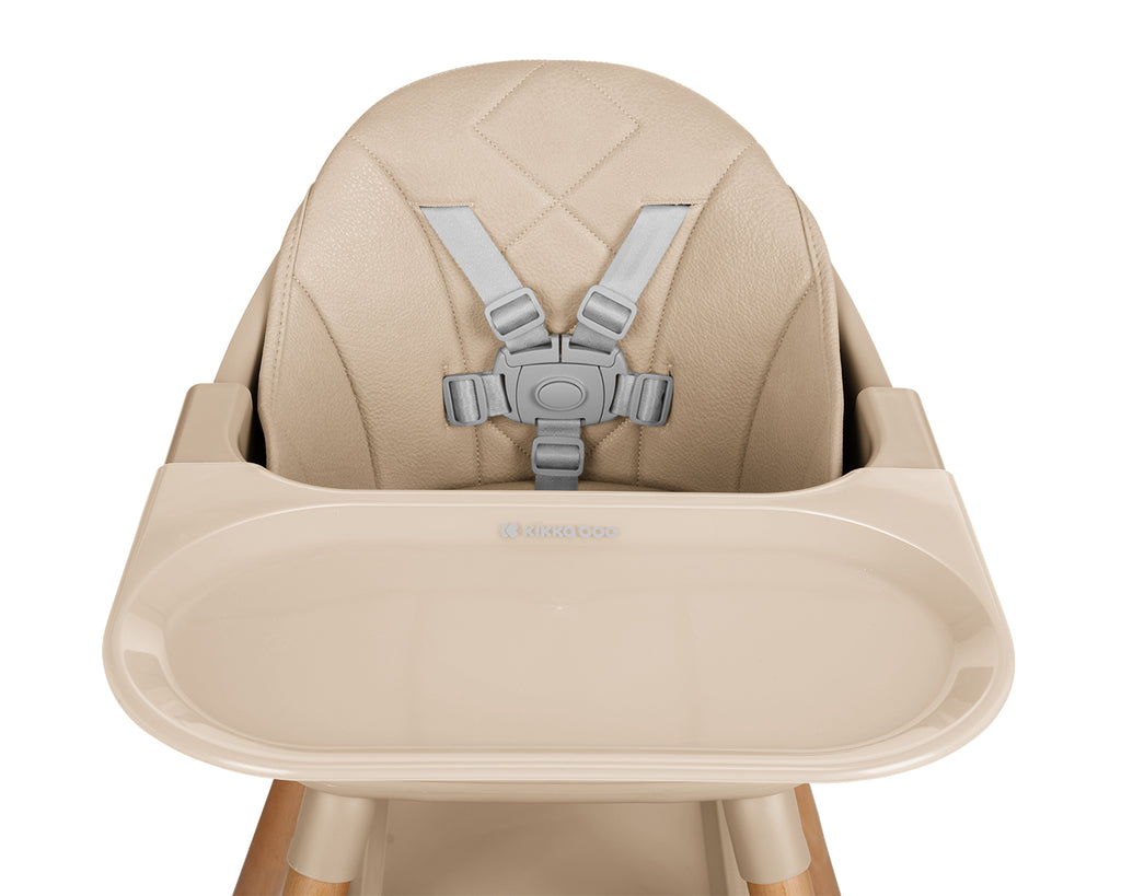 Стол за хранене 6в1 Woody Beige 2024 by Kikkaboo