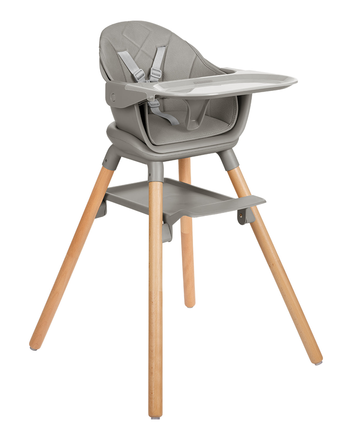 Стол за хранене 6в1 Woody Grey 2024 by Kikkaboo
