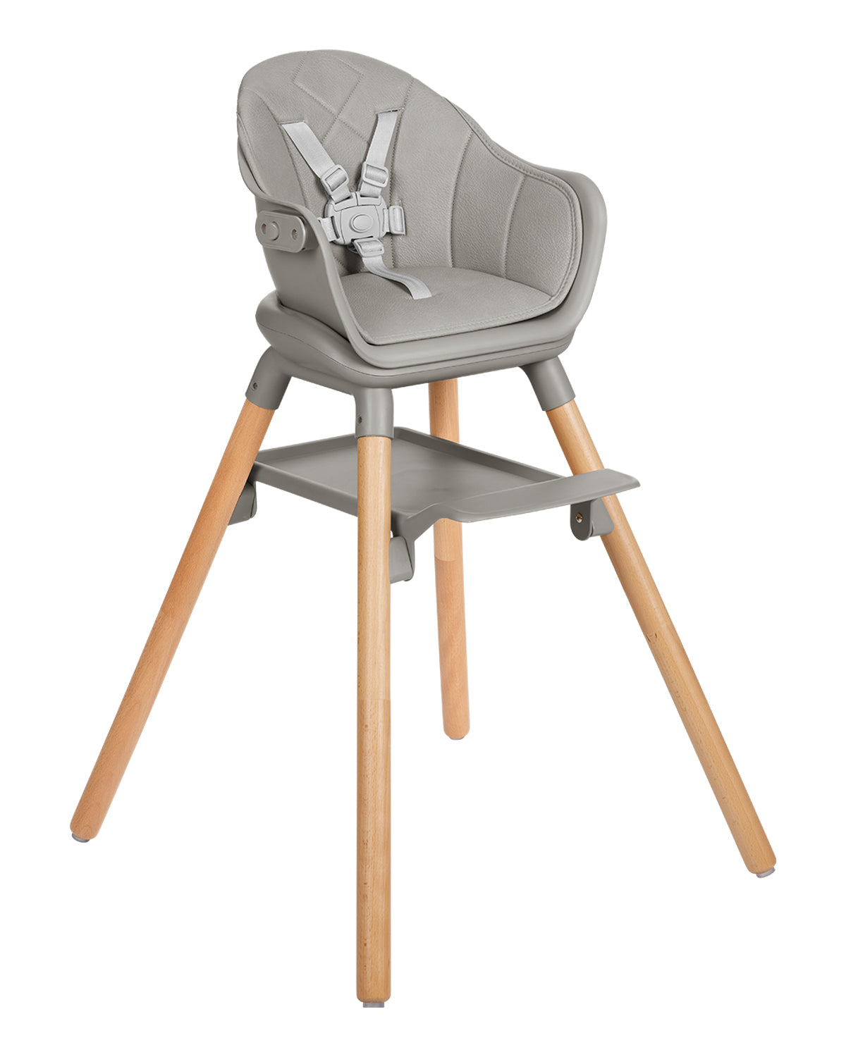 Стол за хранене 6в1 Woody Grey 2024 by Kikkaboo