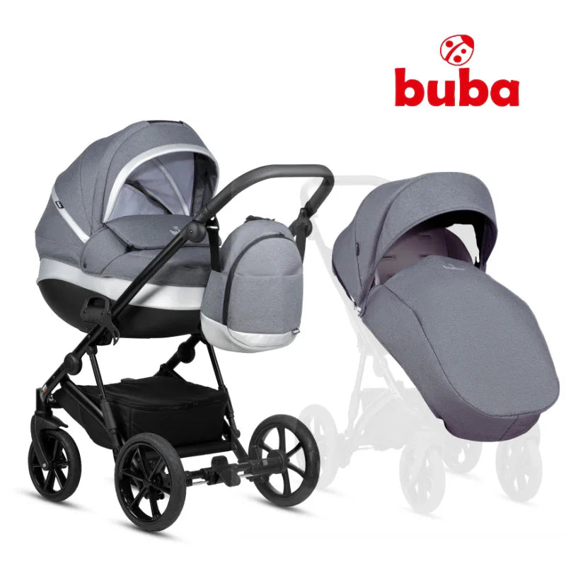 Buba ZAZA2 2в1 бебешка количка 021 Dark Grey by Buba